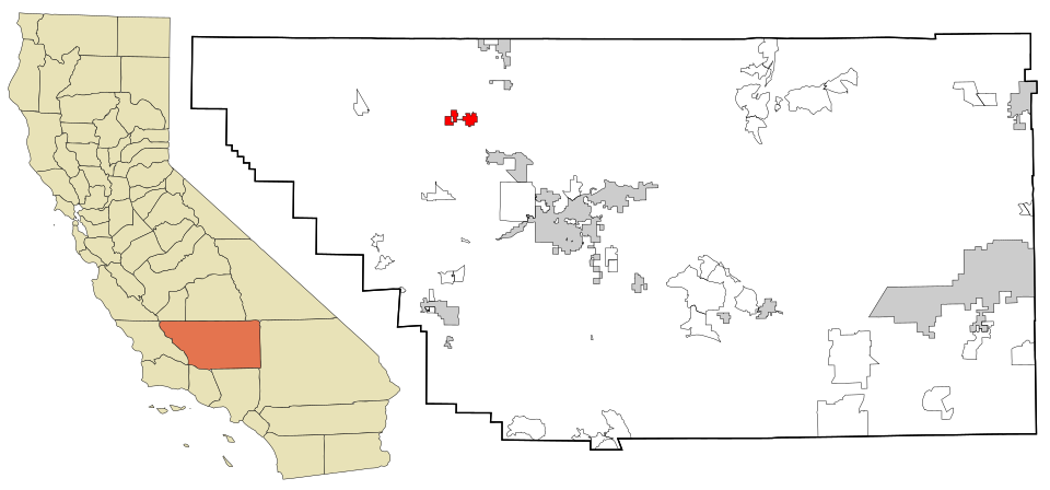 Locator map of Wasco