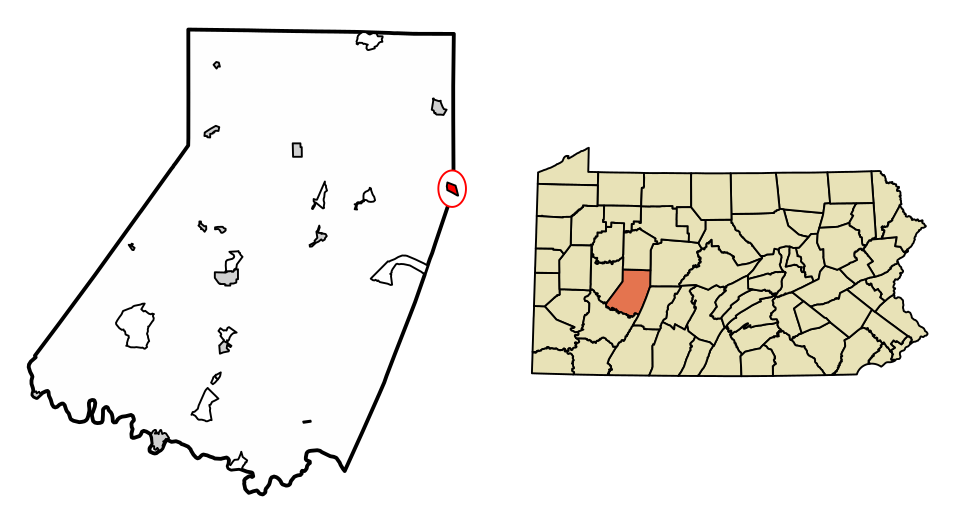 Locator map of Cherry Tree