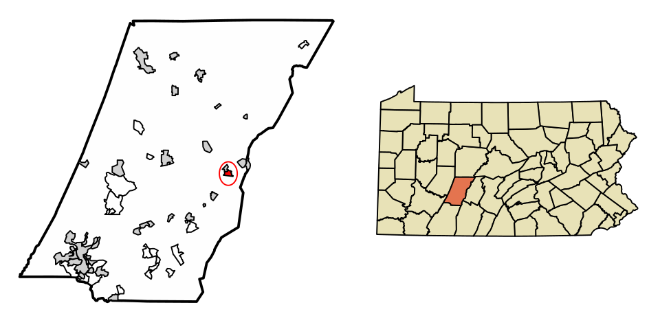 Locator map of Cresson