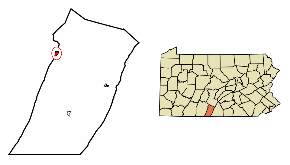 Locator map of Valley-Hi