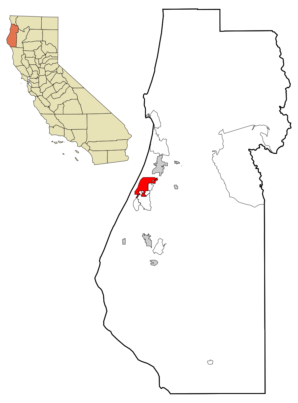 Map of Eureka