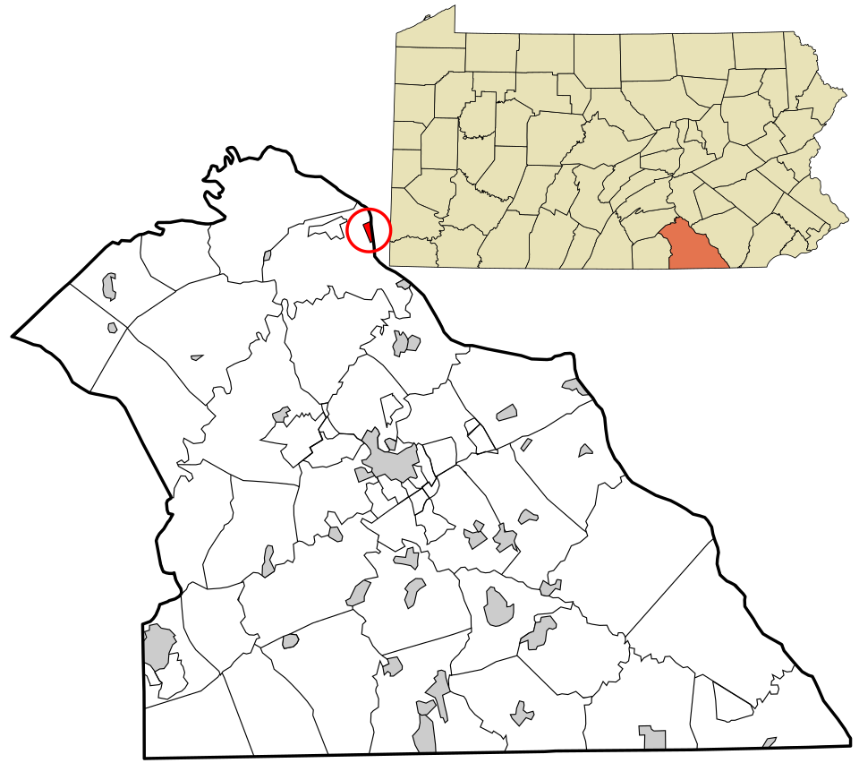 Locator map of Goldsboro