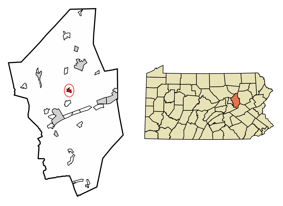 Locator map of Orangeville