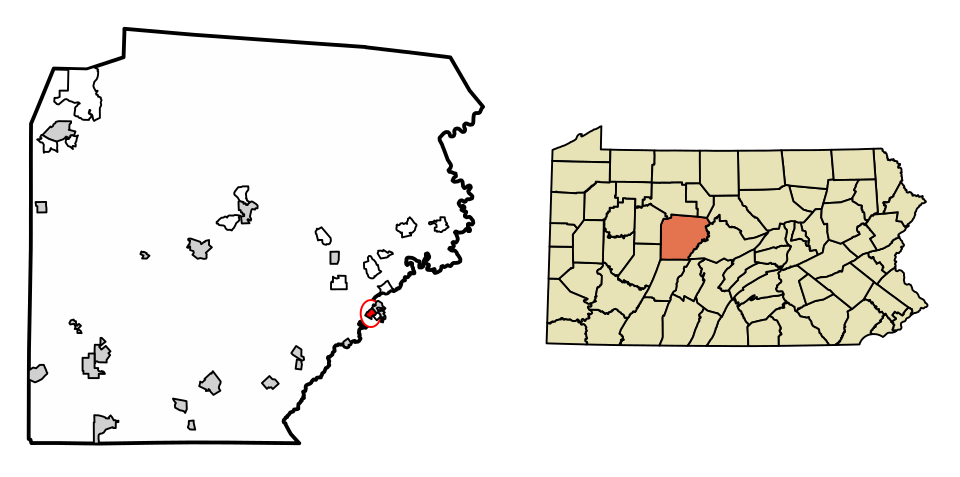 Locator map of Chester Hill