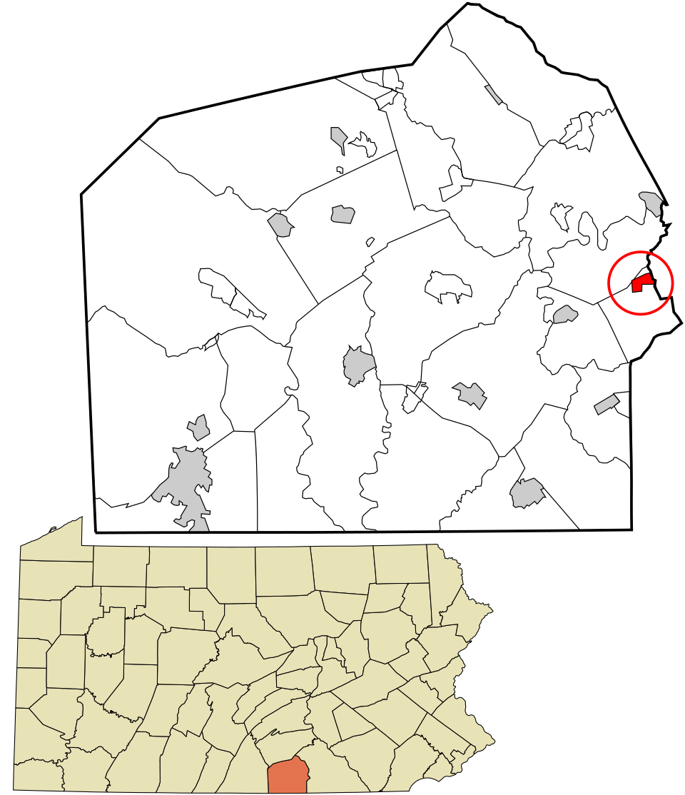Locator map of Abbottstown