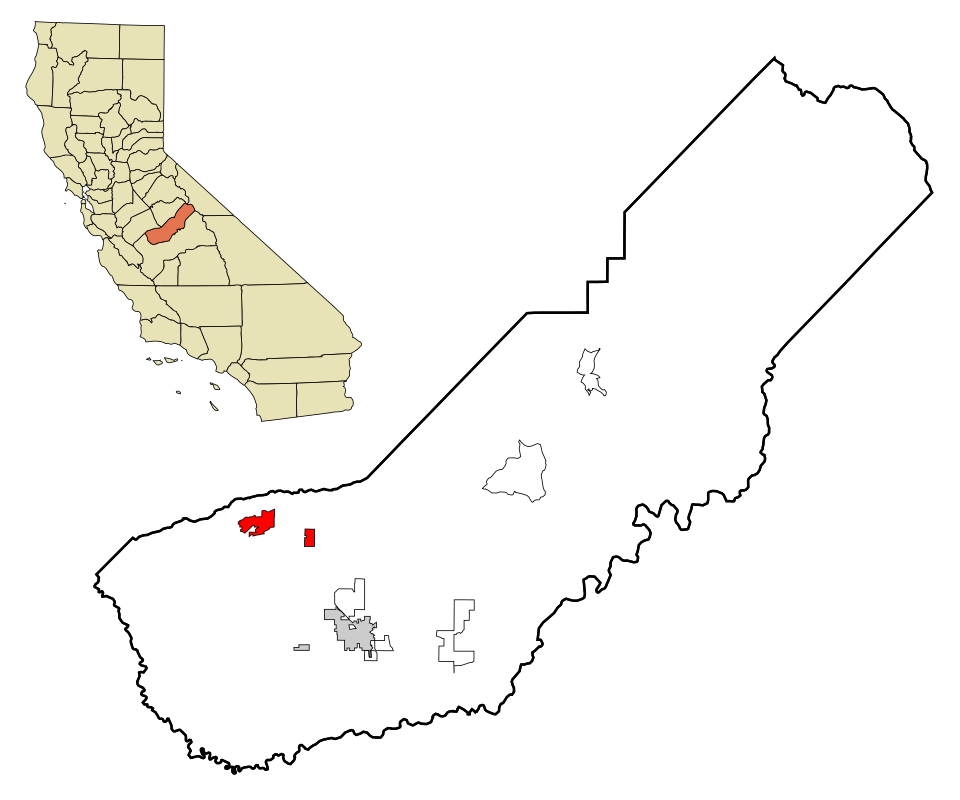 Locator map of Chowchilla