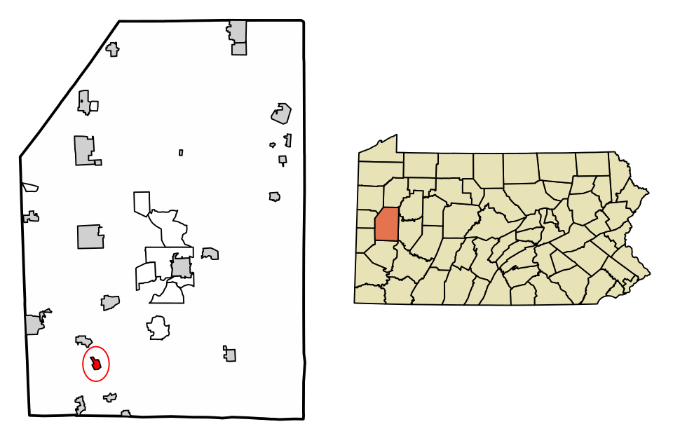 Locator map of Callery