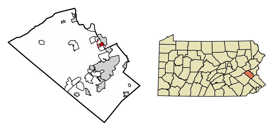 Map of Coplay