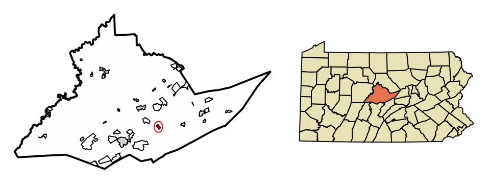 Locator map of Centre Hall
