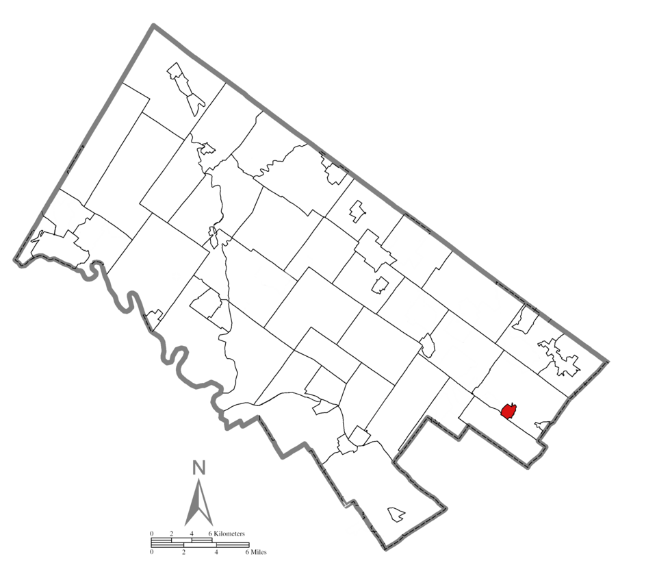 Locator map of Jenkintown