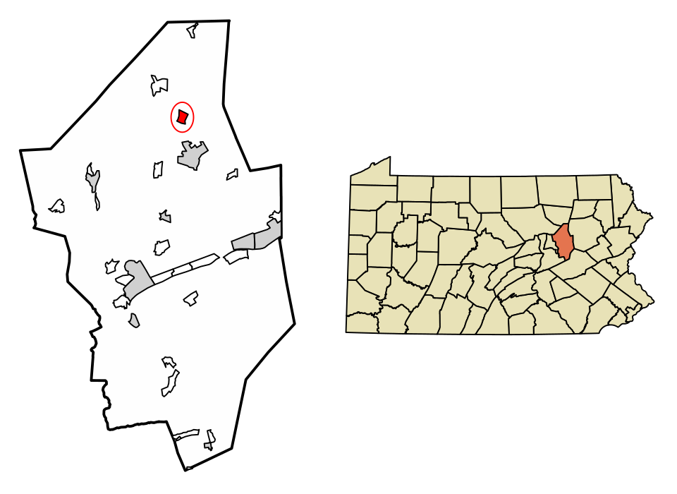 Locator map of Benton