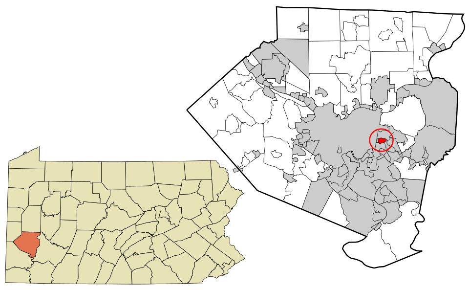 Locator map of Edgewood