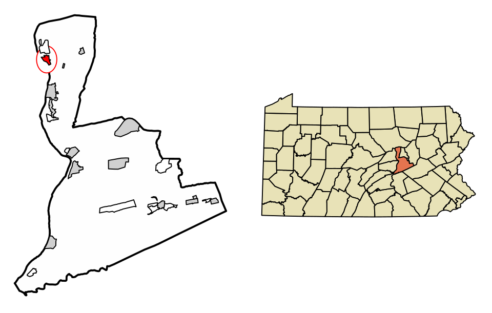 Locator map of Watsontown