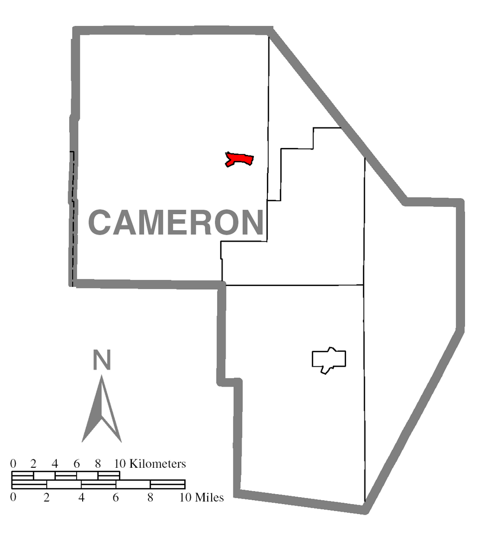 Locator map of Emporium