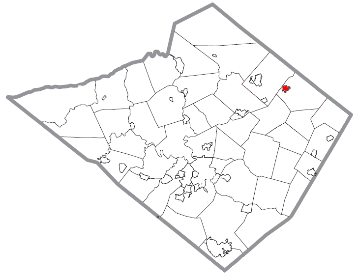 Locator map of Topton