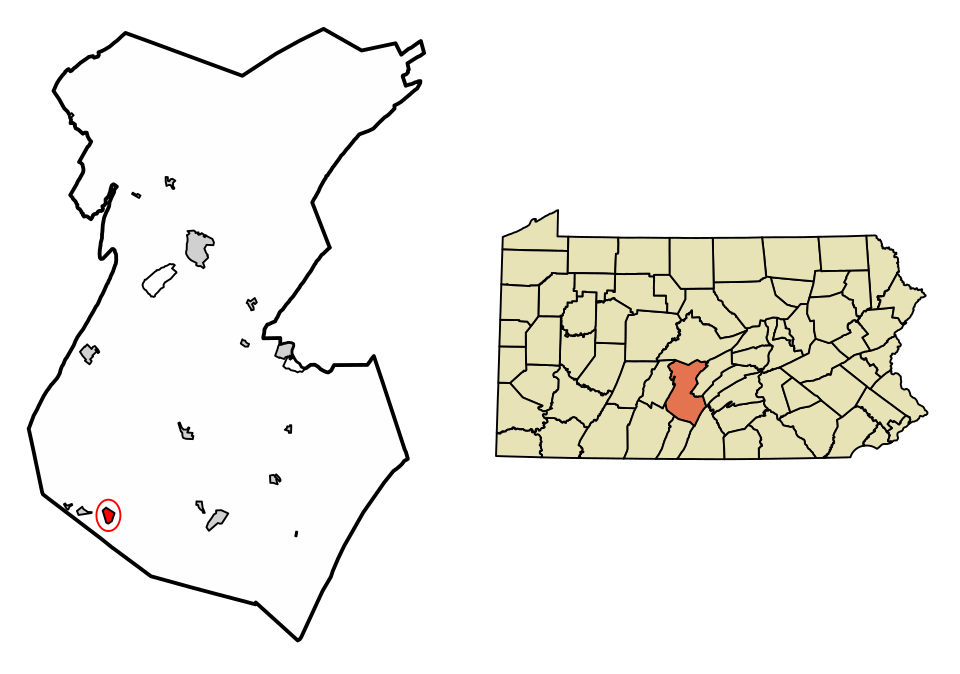Locator map of Broad Top