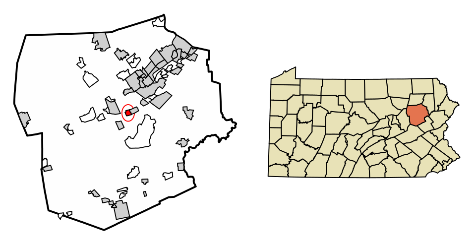 Locator map of Warrior Run