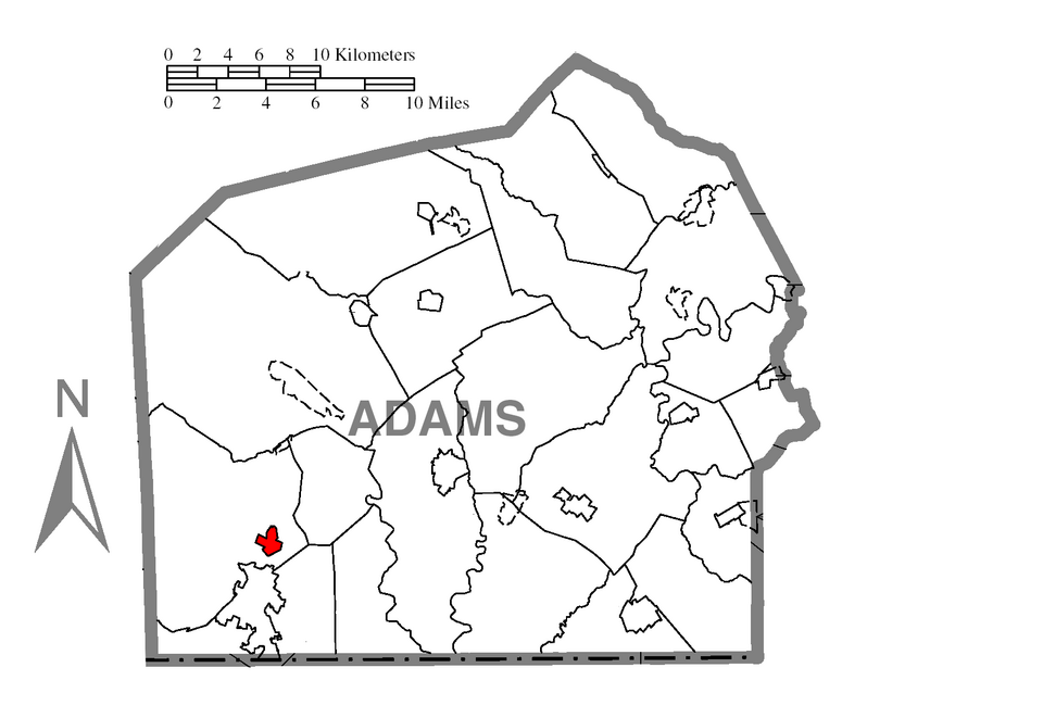 Locator map of Fairfield