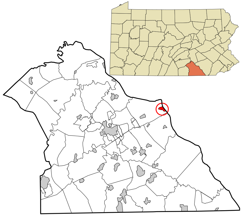 Locator map of Wrightsville