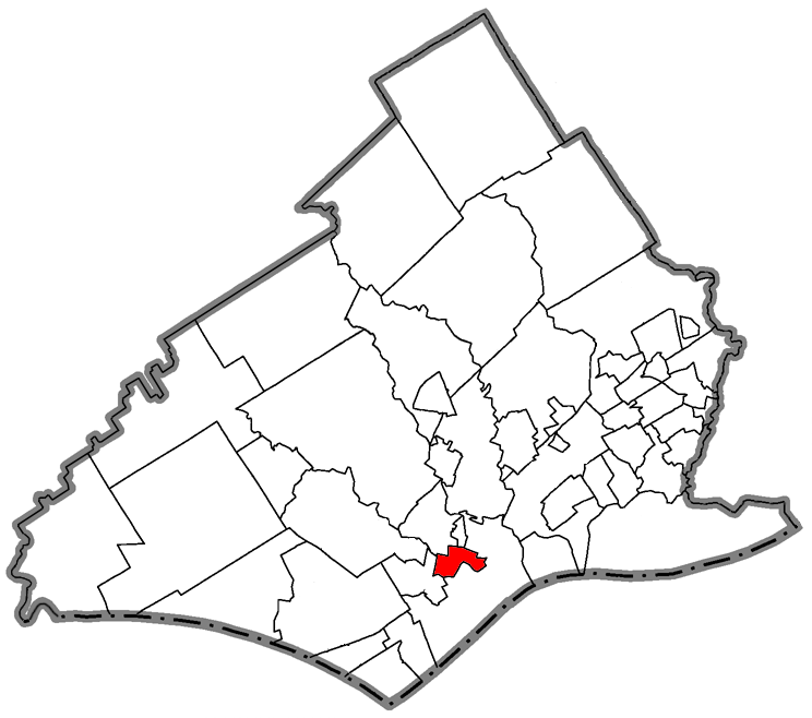 Map of Upland
