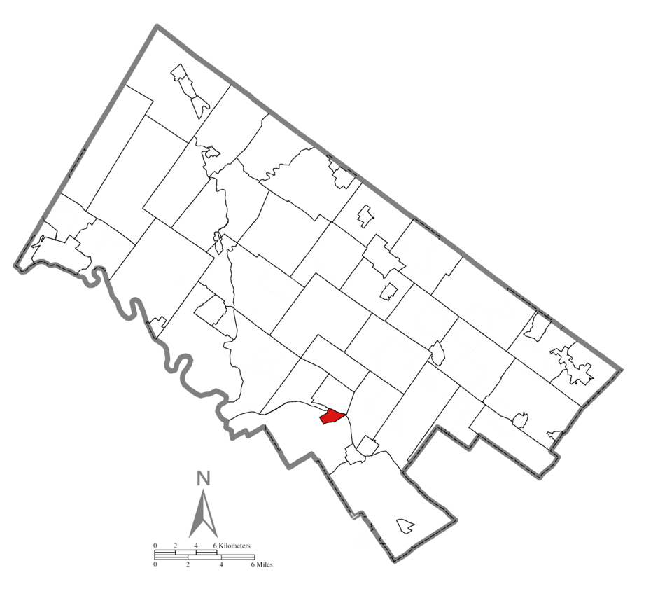 Locator map of Bridgeport