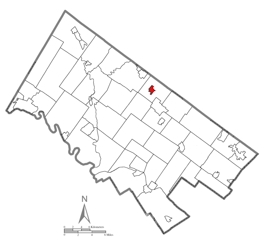 Locator map of Hatfield