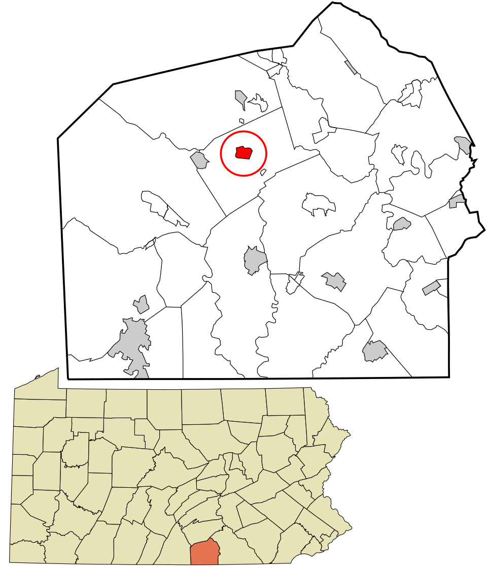 Locator map of Biglerville