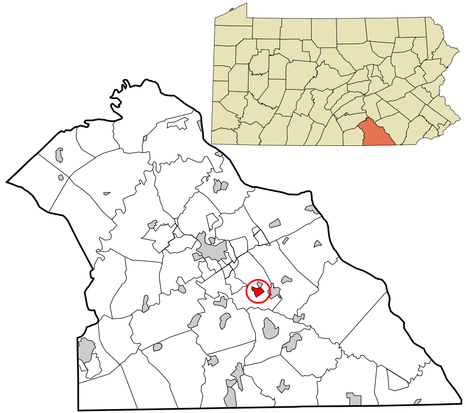 Locator map of Dallastown
