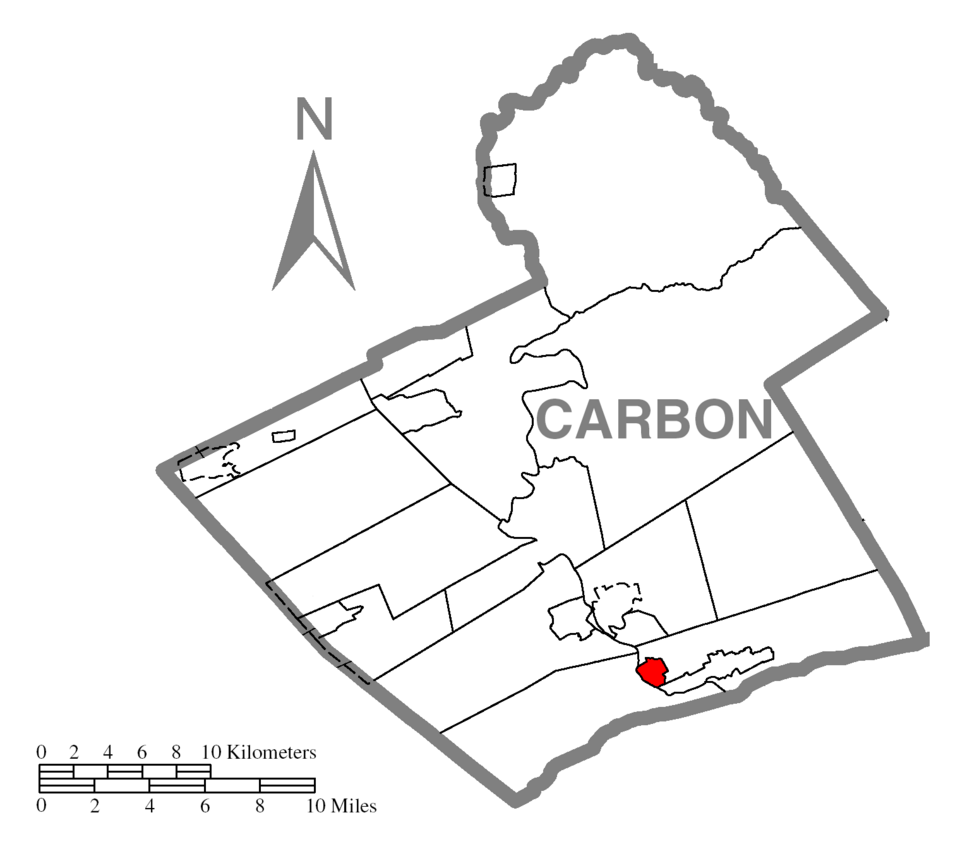Locator map of Bowmanstown