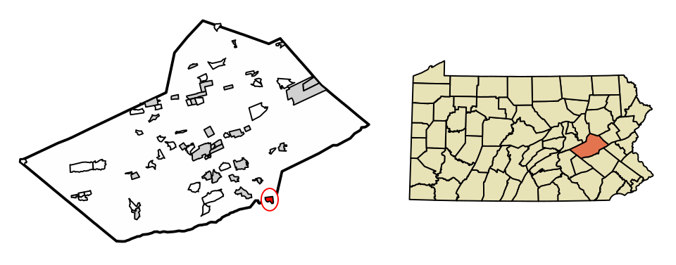 Locator map of Port Clinton