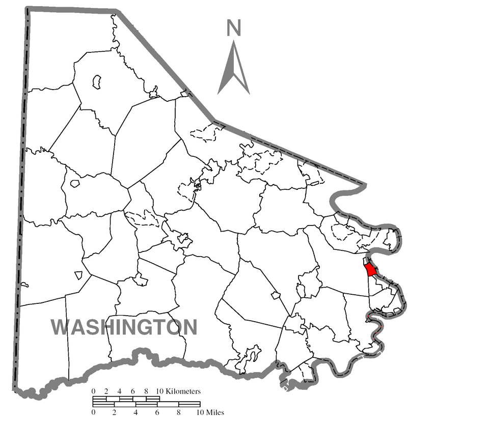Locator map of Charleroi