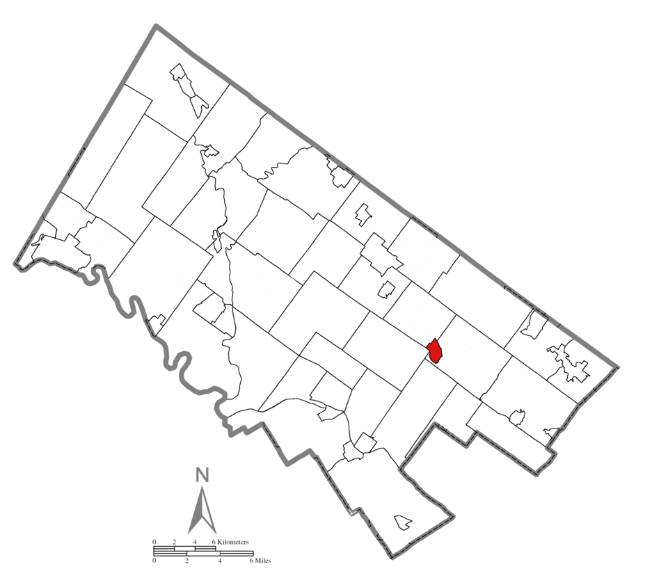 Locator map of Ambler