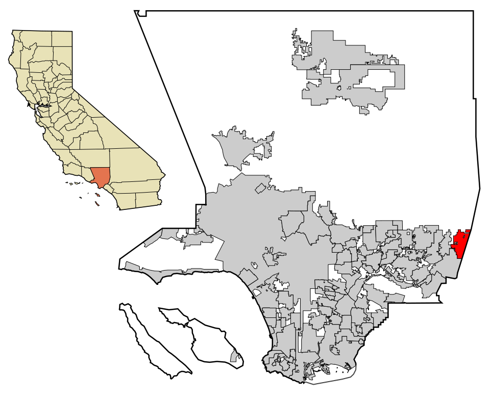 Locator map of Claremont