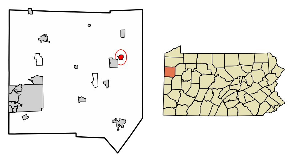 Locator map of Sandy Lake