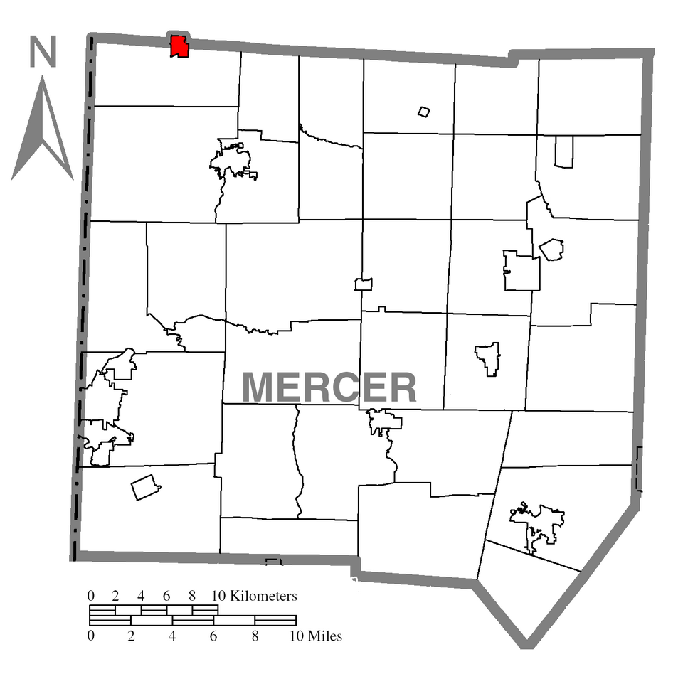Locator map of Jamestown