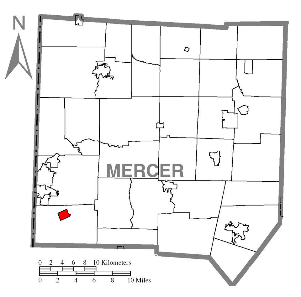 Locator map of West Middlesex