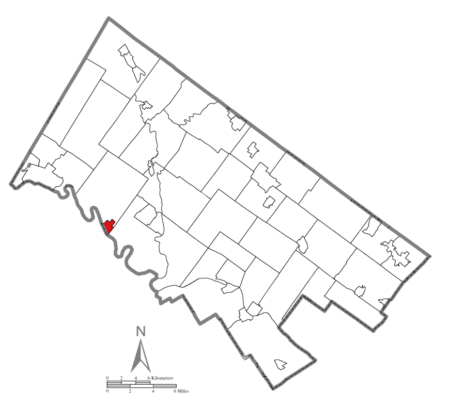 Locator map of Royersford