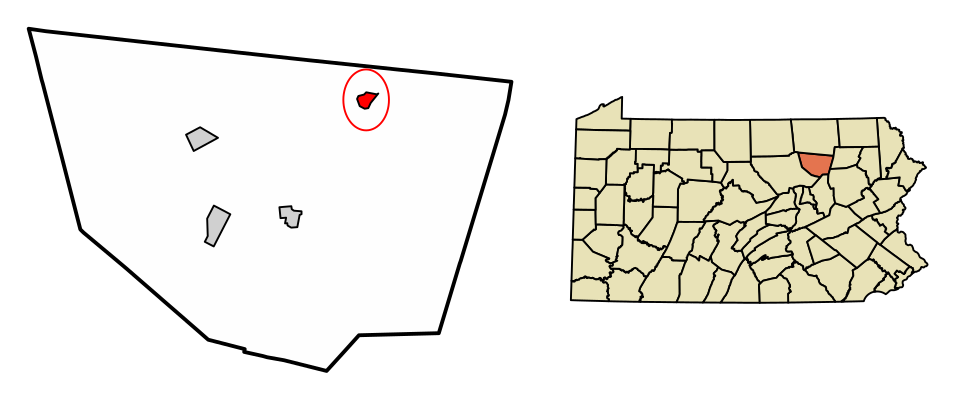 Locator map of Dushore