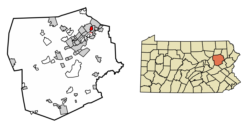 Map of West Pittston