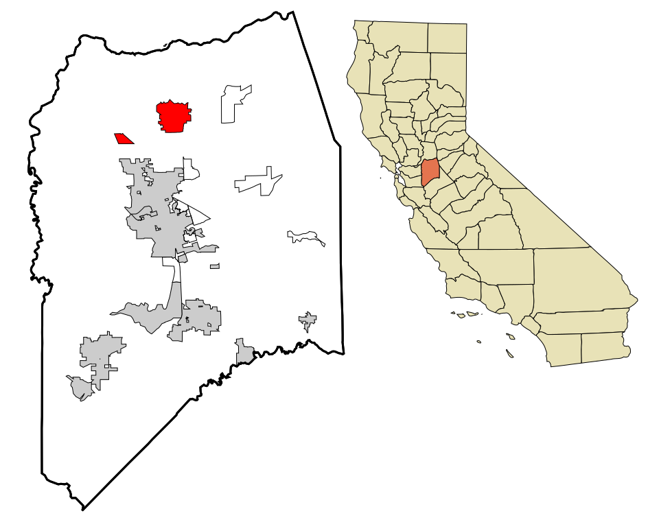 Locator map of Lodi