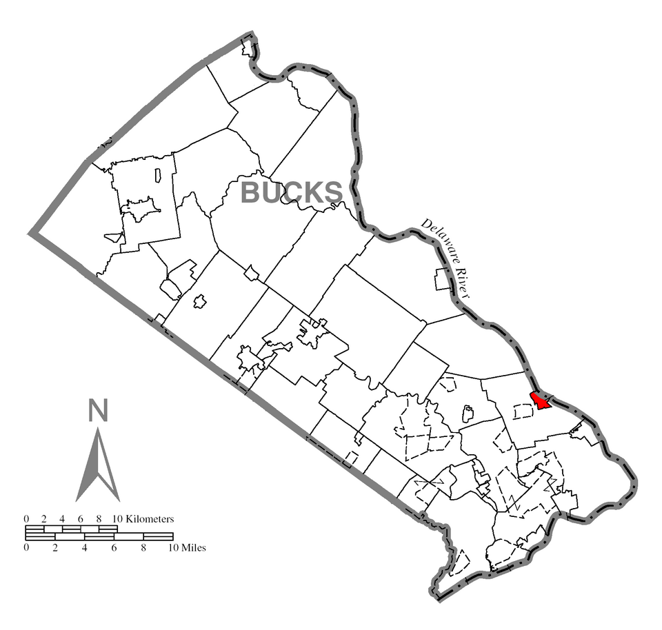 Locator map of Yardley