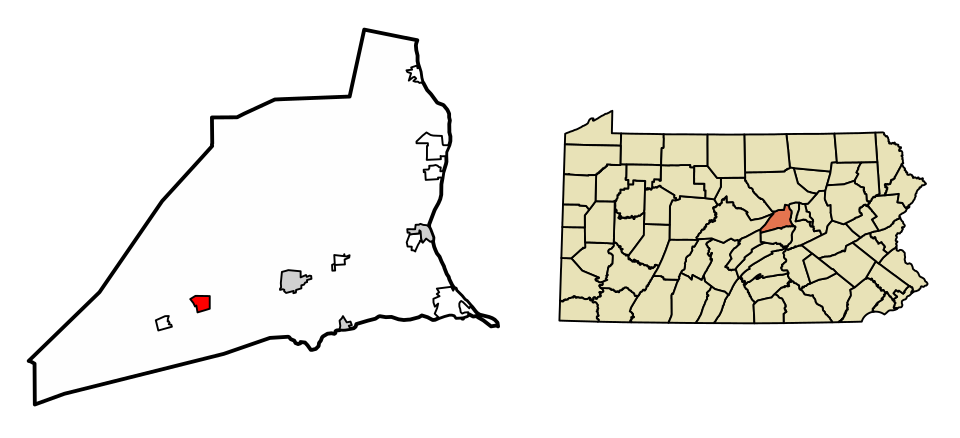 Locator map of Hartleton