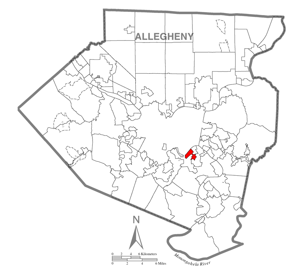 Locator map of West Homestead