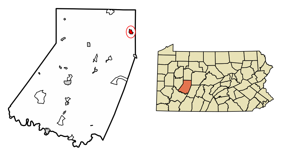 Locator map of Glen Campbell