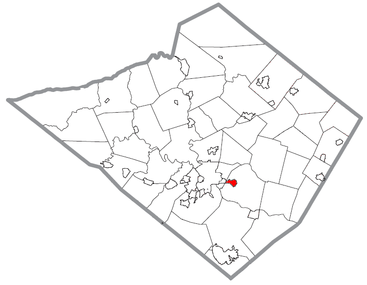 Locator map of St. Lawrence