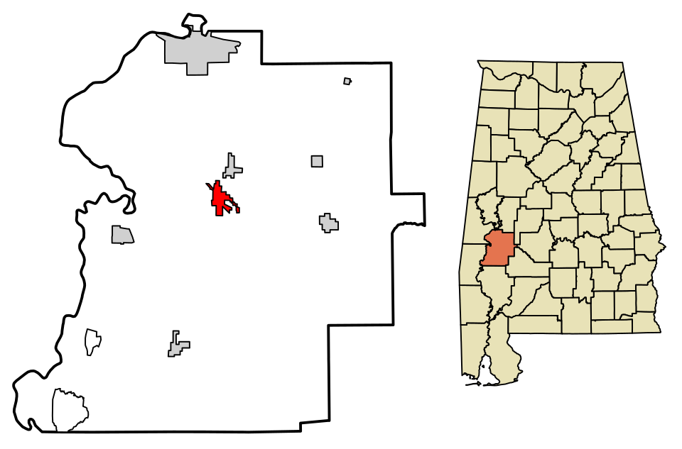 Locator map of Linden