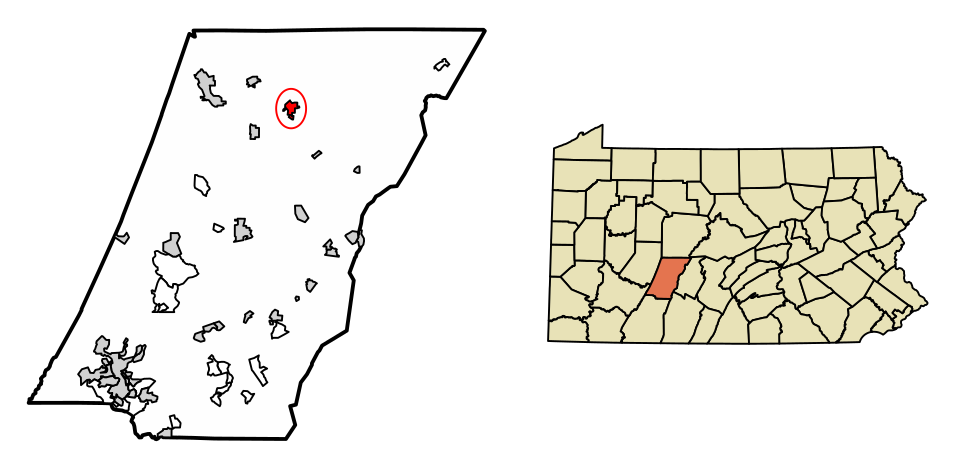Locator map of Patton