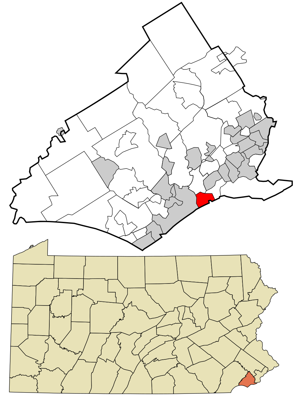 Locator map of Eddystone