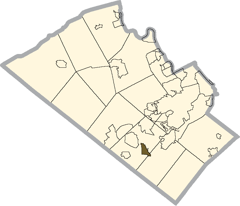 Locator map of Macungie