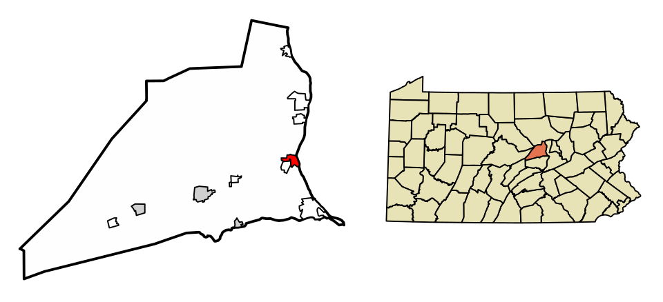 Locator map of Lewisburg